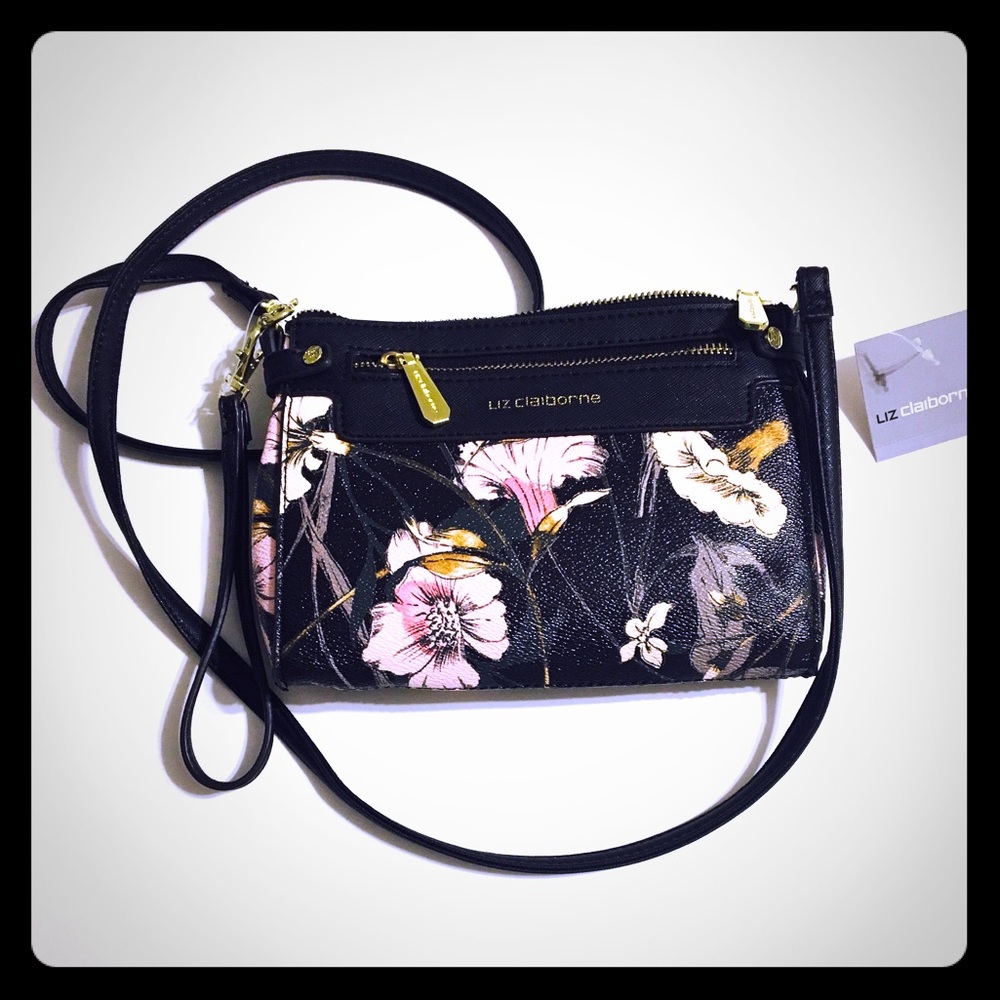 Liz Claiborne Floral Crossbody Bag - Picture 3 of 6